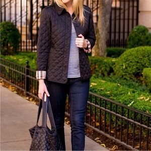 Burberry Brit black plaid jacket petite medium